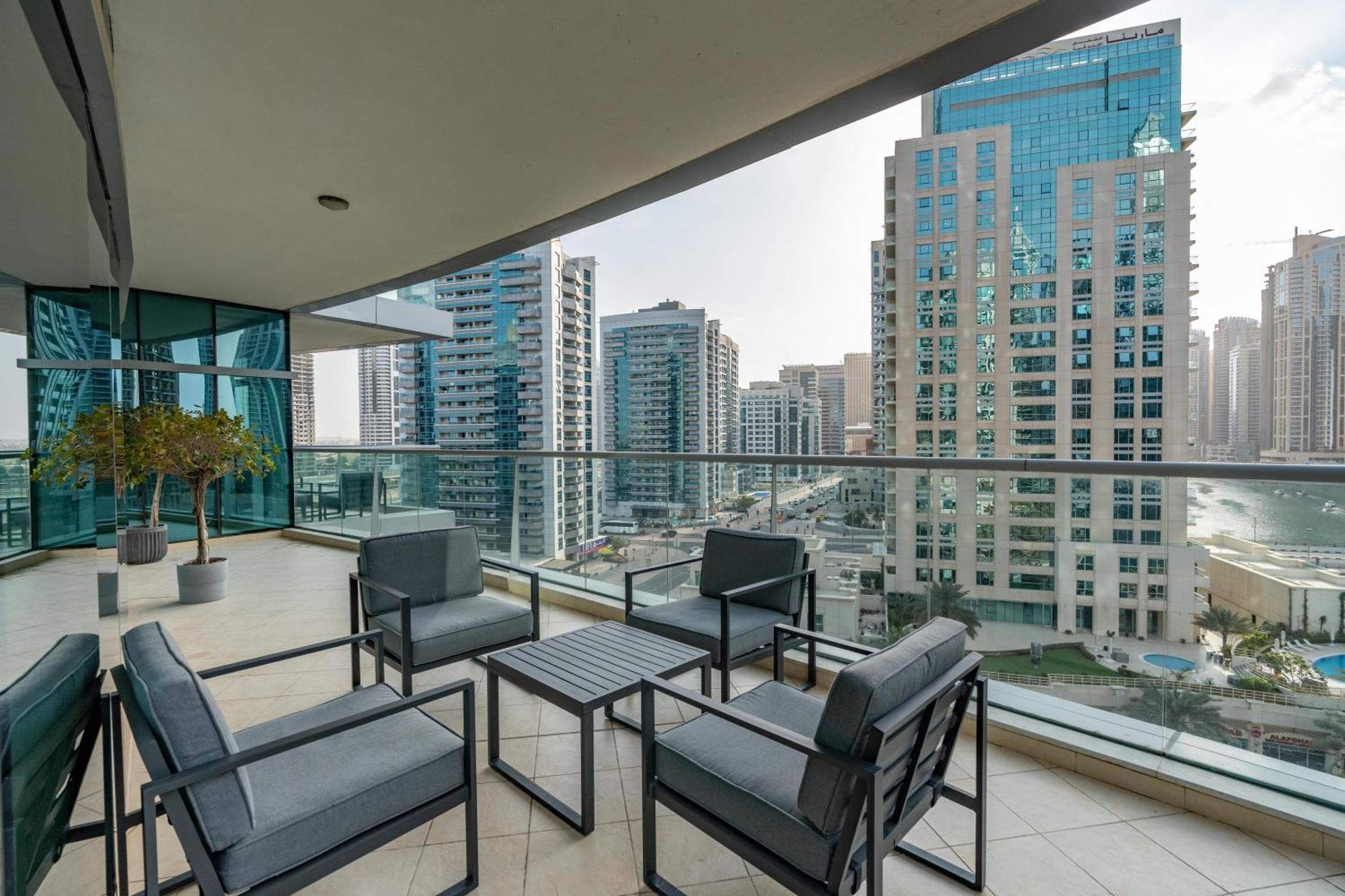 Vacay Lettings - Full Marina View 3 Bedroom Plus Maid Room Dubai Buitenkant foto